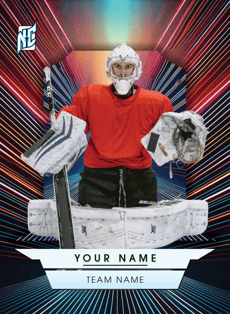 Neon Vegas Design - Custom Hockey Card
