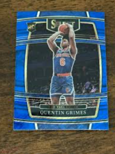Photo of a Basketball Card mis-cut left to right