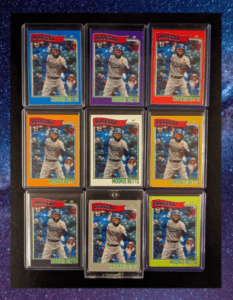 Trading Card Parallel Set. Topps Rainbow trading card parallel set