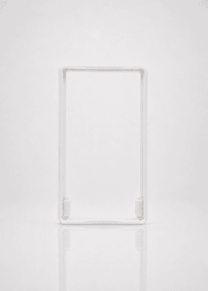 a photo of a NCASE CARDS white bumper frame