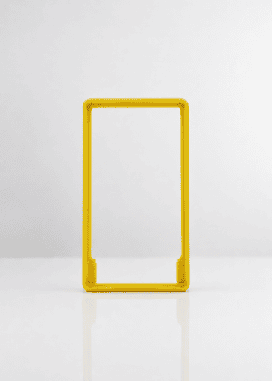 a photo of a NCASE CARDS yellow bumper frame