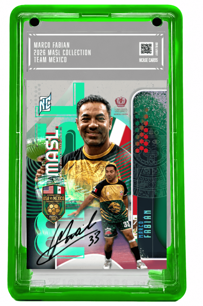 A photo of an autographed Marco Fabian Custom Card by NCASE CARDS